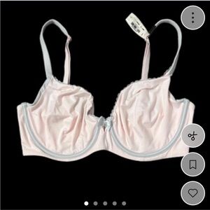 Victorias Secret Body By Victoria Unlined Demi Bra in light pink and gray